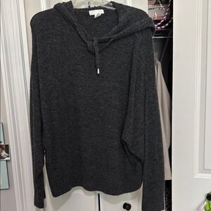 H&M Charcoal Gray Knit Hoodie